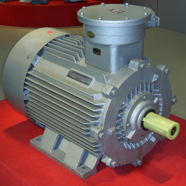 YVFE2-3552-2防爆电机45°角实拍